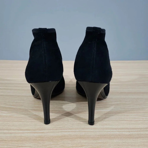 Stuart Weitzman Bootie Suede Womens Boot Black Stiletto Size Shoes Size 7.5 - Picture 7 of 12